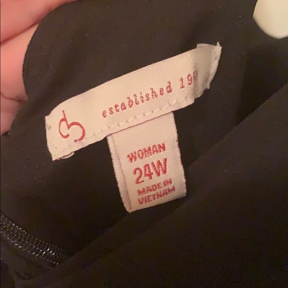 Black, grey, and white Dress Barn cocktail dress - Picture 3 of 5